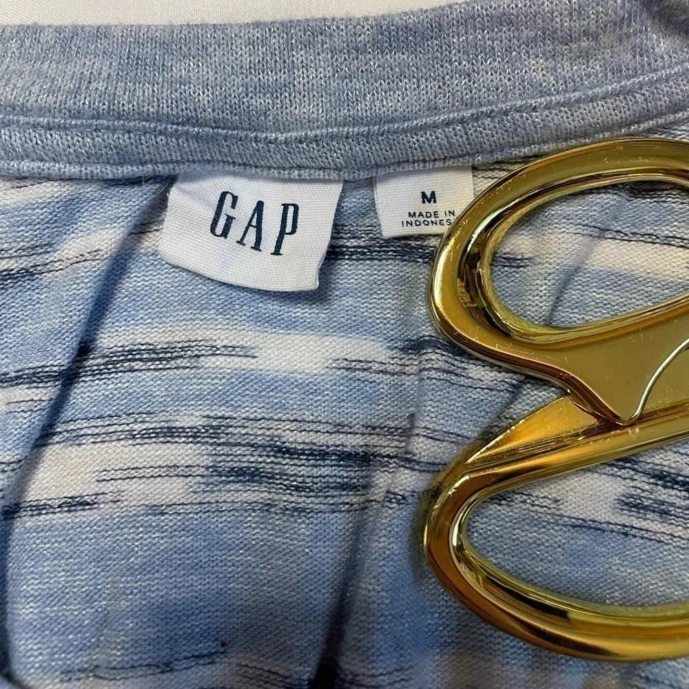 Gap size medium blue and white stripped tank top - Picture 3 of 5